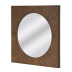 American Art Decor Carved Recollections Box Top Carved Mirror Brown