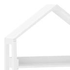Étagère à livres ouverte en bois pour enfants avec plateau triangulaire, 4 étagères, pieds carrés