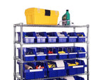 Unité de stockage en acier à 8 niveaux et 24 bacs, 91,4 cm x 36,2 cm x 161,3 cm
