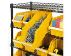 Unité de stockage en acier à 8 niveaux et 24 bacs, 91,4 cm x 36,2 cm x 161,3 cm