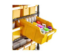 Unité de stockage en acier à 8 niveaux et 24 bacs, 91,4 cm x 36,2 cm x 161,3 cm