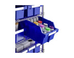 Unité de stockage en acier à 8 niveaux et 24 bacs, 91,4 cm x 36,2 cm x 161,3 cm