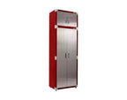 Armoire supérieure empilable en acier, 30" x 18" x 18,5", portes anti-traces de doigts