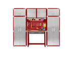 Armoire supérieure empilable en acier, 30" x 18" x 18,5", portes anti-traces de doigts