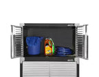 Armoire supérieure empilable en acier, 30" x 18" x 18,5", portes anti-traces de doigts