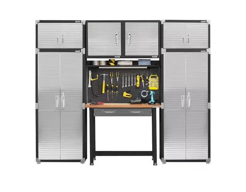 Armoire supérieure empilable en acier, 30" x 18" x 18,5", portes anti-traces de doigts