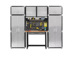 Armoire supérieure empilable en acier, 30" x 18" x 18,5", portes anti-traces de doigts