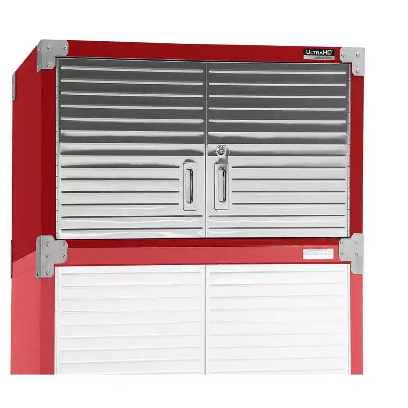 Armoire supérieure empilable en acier, 30" x 18" x 18,5", portes anti-traces de doigts