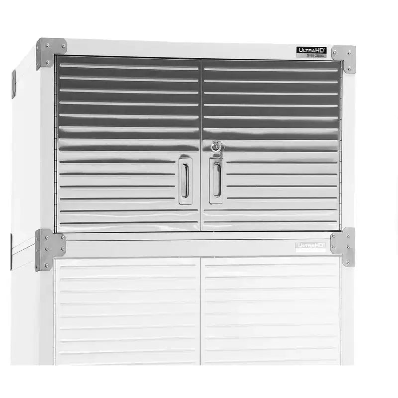 Armoire supérieure empilable en acier, 30" x 18" x 18,5", portes anti-traces de doigts