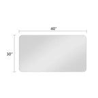 Miroir de salle de bain, miroir mural anti-buée et étanche pour salle de bain