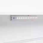 Lit en bois Twin Pine avec tête de lit bibliothèque et LED à détecteur de mouvement, barrières réglables, lit pour enfant