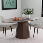 Table à manger ronde en bois massif de 67 pouces de style nordique, grande table ronde moderne et simple pour restaurant à domicile, design de luxe léger.