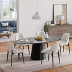 Table à manger ronde en bois massif de 67 pouces de style nordique, grande table ronde moderne et simple pour restaurant à domicile, design de luxe léger.