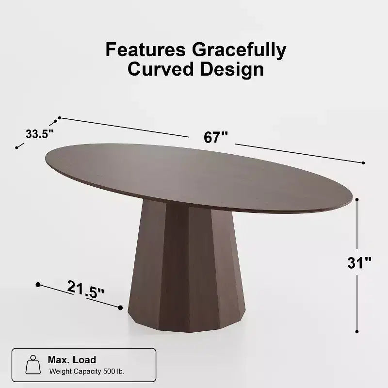 Table à manger ronde en bois massif de 67 pouces de style nordique, grande table ronde moderne et simple pour restaurant à domicile, design de luxe léger.