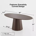 Table à manger ronde en bois massif de 67 pouces de style nordique, grande table ronde moderne et simple pour restaurant à domicile, design de luxe léger.