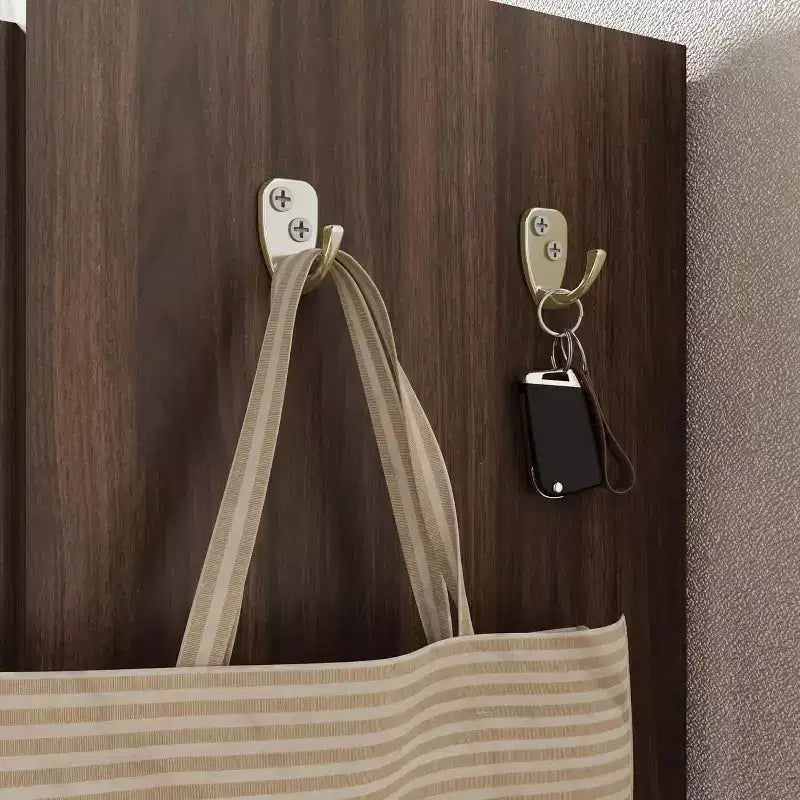 Grand meuble à chaussures avec portes, organisateur de chaussures à 6 niveaux avec 2 portes et crochets