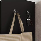 Grand meuble à chaussures avec portes, organisateur de chaussures à 6 niveaux avec 2 portes et crochets