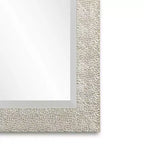 Miroir mural rectangulaire argent vieilli, 74 x 104 cm, verre biseauté