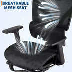 Chaise de bureau ergonomique en maille 3e génération - Accoudoirs réglables 4D, soutien lombaire et repose-pieds, chaise de bureau à dossier haut pour le bureau à domicile (1 paquet)