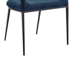 Lot de 2 chaises de salle à manger avec accoudoirs en fer et tissu rembourré
