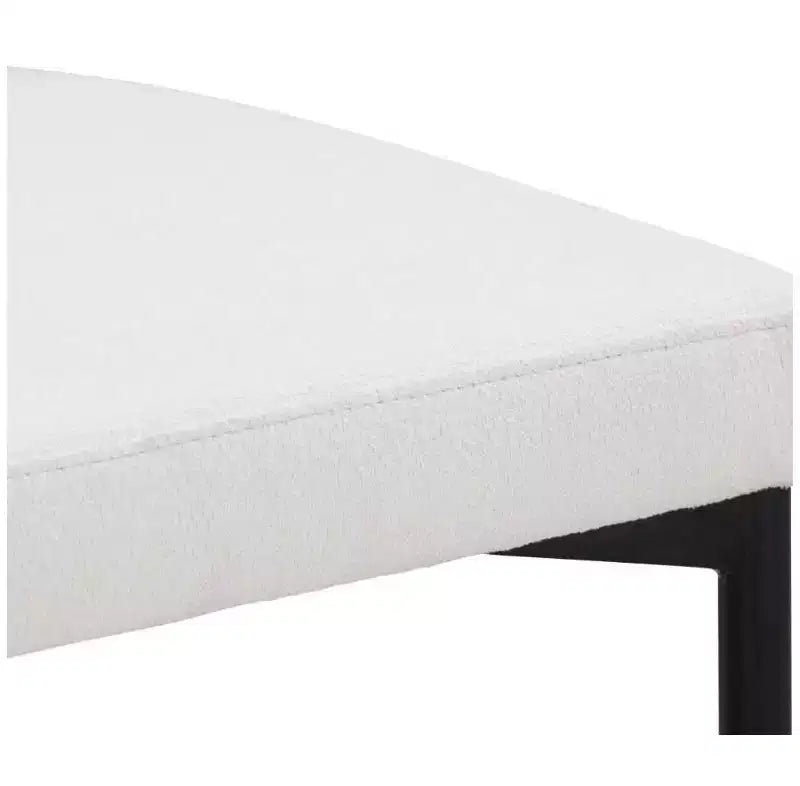 Lot de 4 tabourets de bar hauteur comptoir, revêtement en similicuir, structure en métal